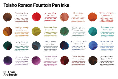 Taisho Roman Fountain Pen Ink, Orchestra Tangerine