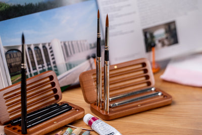 Tintoretto Watercolor Travel Brush Set, Synthetic Sable