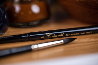 Tintoretto Watercolor Travel Brush, Synthetic Squirrel