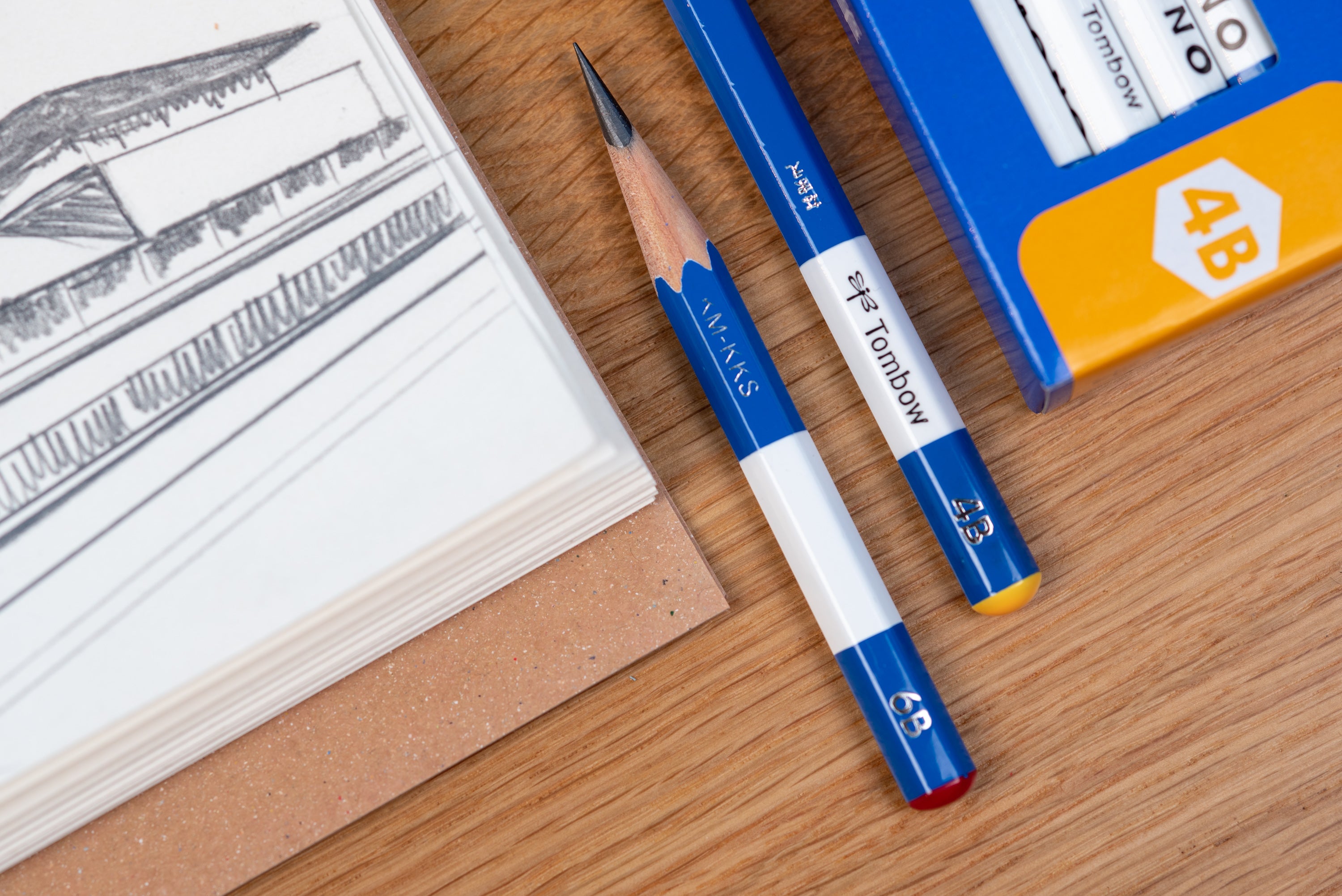 Tombow - MONO Calligraphy Pencil, 4B, Single - St. Louis Art Supply