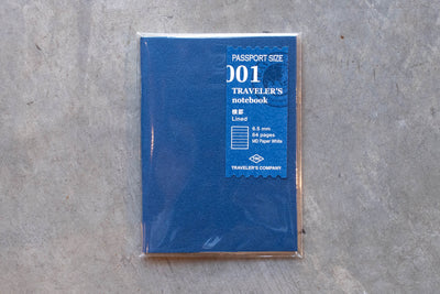 Traveler's Notebook Refill #001: MD Paper, Lined, Passport Size - St. Louis Art Supply
