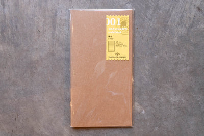 Traveler's Notebook Refill #001: MD Paper, Lined, Regular Size - St. Louis Art Supply