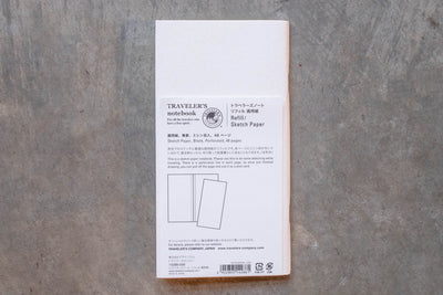 Traveler's Notebook Refill #012: Sketch Paper, Regular Size - St. Louis Art Supply