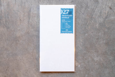 Traveler's Company - Traveler's Notebook Refill #027: Watercolor Paper, Regular Size - St. Louis Art Supply