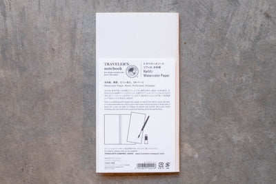Traveler's Company - Traveler's Notebook Refill #027: Watercolor Paper, Regular Size - St. Louis Art Supply