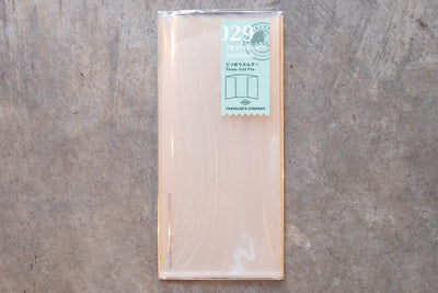 Traveler's Company - Traveler's Notebook Refill #029: Three-Fold File, Regular Size - St. Louis Art Supply